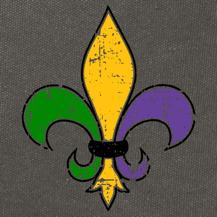 Mardi Gras New Orleans Fleur De Lis Cotton Canvas Backpack