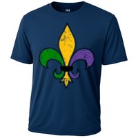 Mardi Gras New Orleans Fleur De Lis Cooling Performance Crew T-Shirt