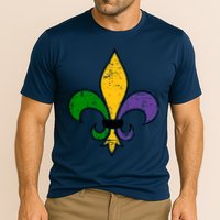 Mardi Gras New Orleans Fleur De Lis Cooling Performance Crew T-Shirt