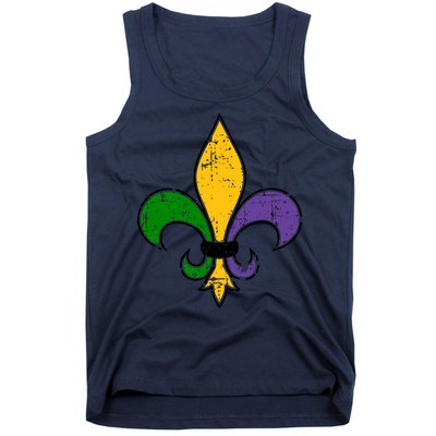 Mardi Gras New Orleans Fleur De Lis Tank Top