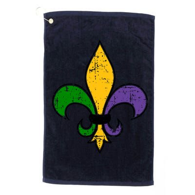 Mardi Gras New Orleans Fleur De Lis Golf Towel