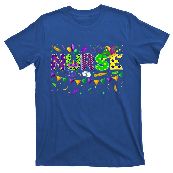 Mardi Gras Nurse Carnival Parade Party Job Occupation Gift T-Shirt