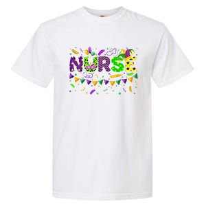 Mardi Gras Nurse Carnival Parade Party Job Occupation Gift Garment-Dyed Heavyweight T-Shirt