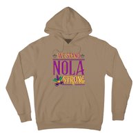 Mardi Gras New Orleans 2025 Funny Stand Nola Strong Hoodie