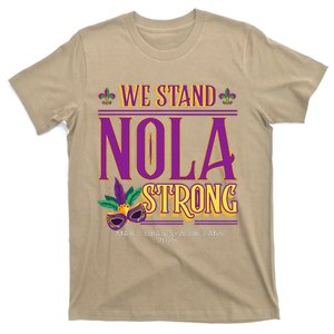 Mardi Gras New Orleans 2025 Funny Stand Nola Strong T-Shirt