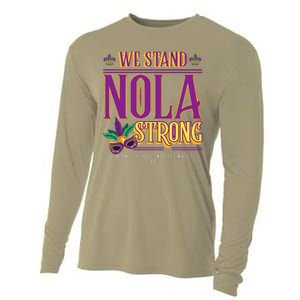 Mardi Gras New Orleans 2025 Funny Stand Nola Strong Cooling Performance Long Sleeve Crew