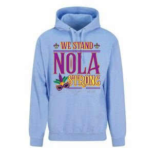 Mardi Gras New Orleans 2025 Funny Stand Nola Strong Unisex Surf Hoodie