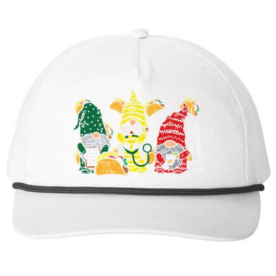 Mexican Gnomes Nurse Cinco De Mayo Nurse Women Scrub Top Snapback Five-Panel Rope Hat