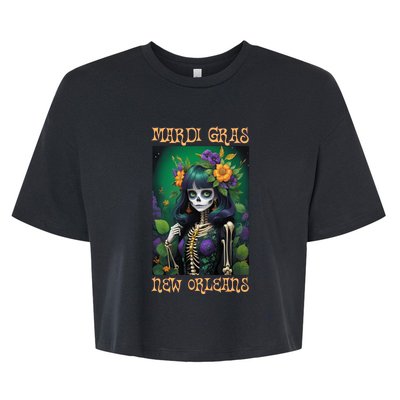 Mardi Gras New Orleans 2024 Bella+Canvas Jersey Crop Tee