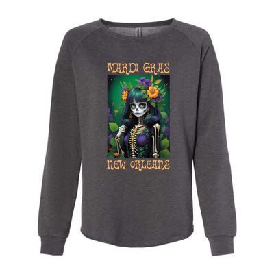 Mardi Gras New Orleans 2024 Womens California Wash Sweatshirt