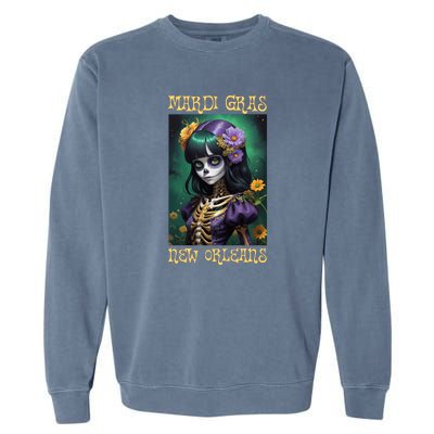 Mardi Gras New Orleans 2024 Garment-Dyed Sweatshirt