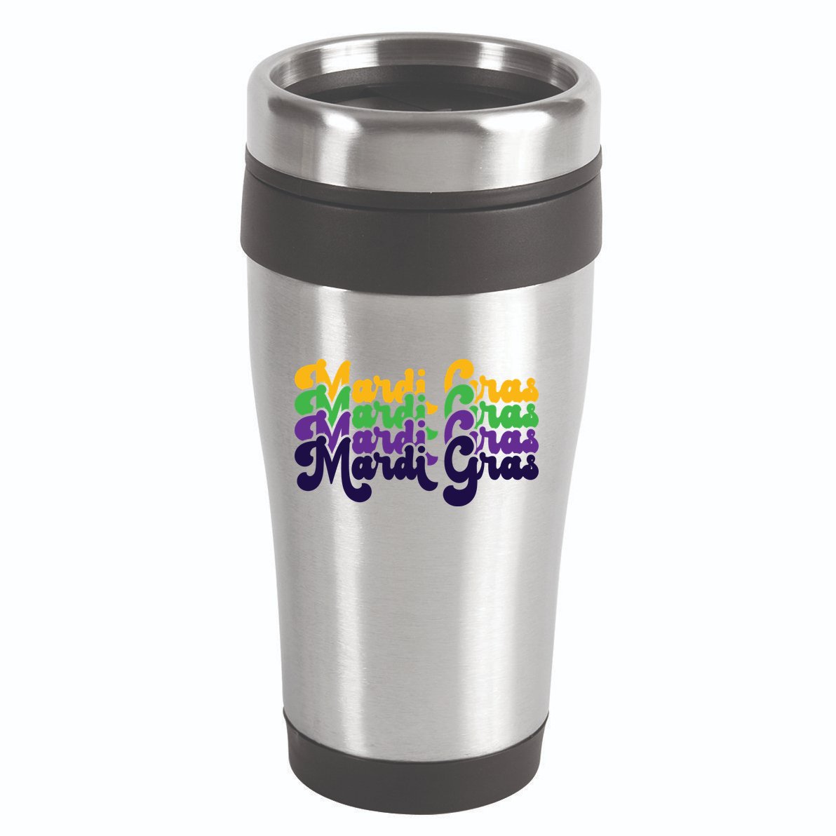 Mardi Gras New Orleans Retro 16oz Travel Tumbler