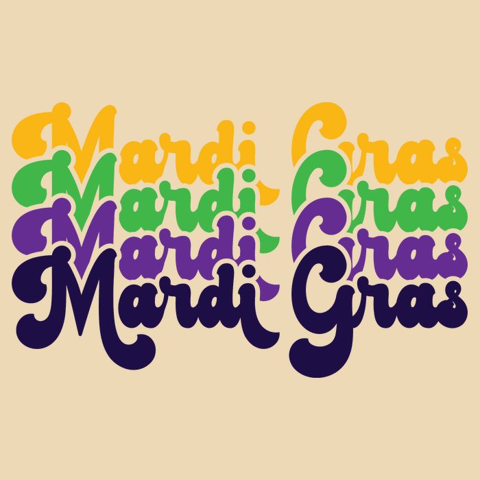 Mardi Gras New Orleans Retro Bag