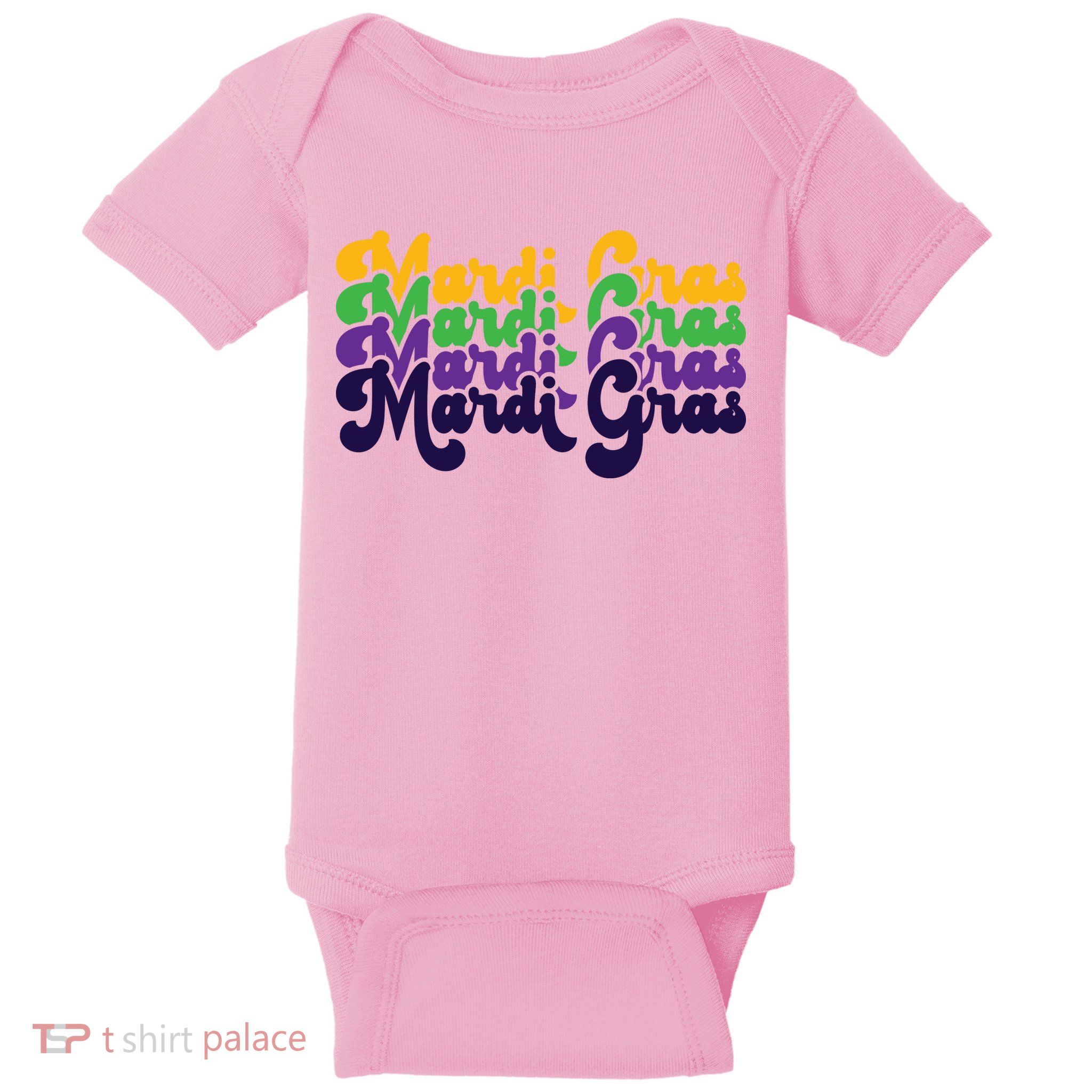 Mardi Gras New Orleans Retro Baby Bodysuit