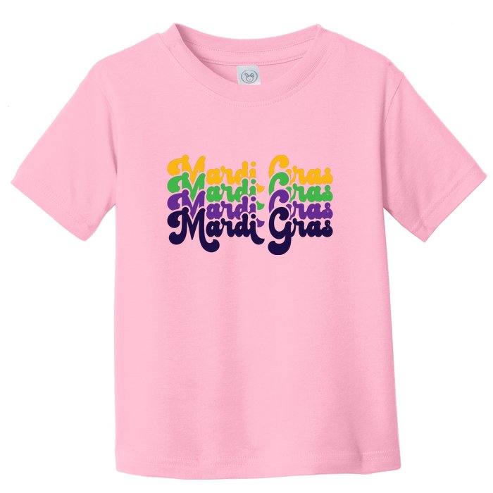 Mardi Gras New Orleans Retro Toddler T-Shirt