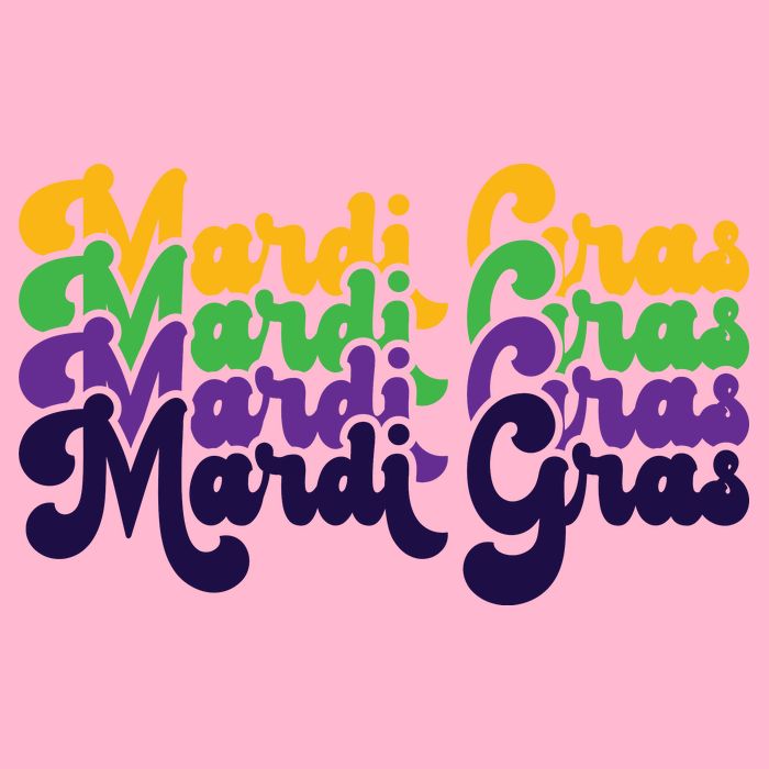 Mardi Gras New Orleans Retro Women's V-Neck T-Shirt