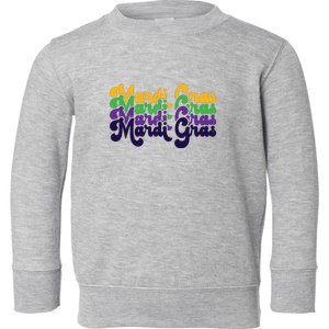 Mardi Gras New Orleans Retro Toddler Sweatshirt