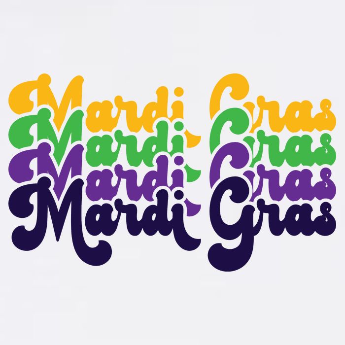Mardi Gras New Orleans Retro Cooling Performance Crew T-Shirt