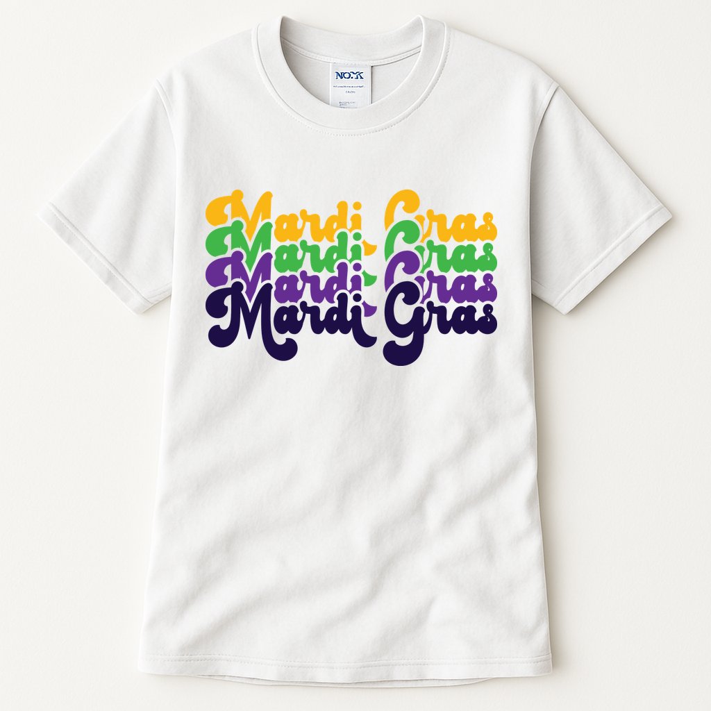 Mardi Gras New Orleans Retro Tall T-Shirt