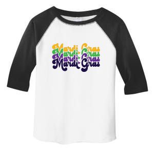 Mardi Gras New Orleans Retro Toddler Fine Jersey T-Shirt