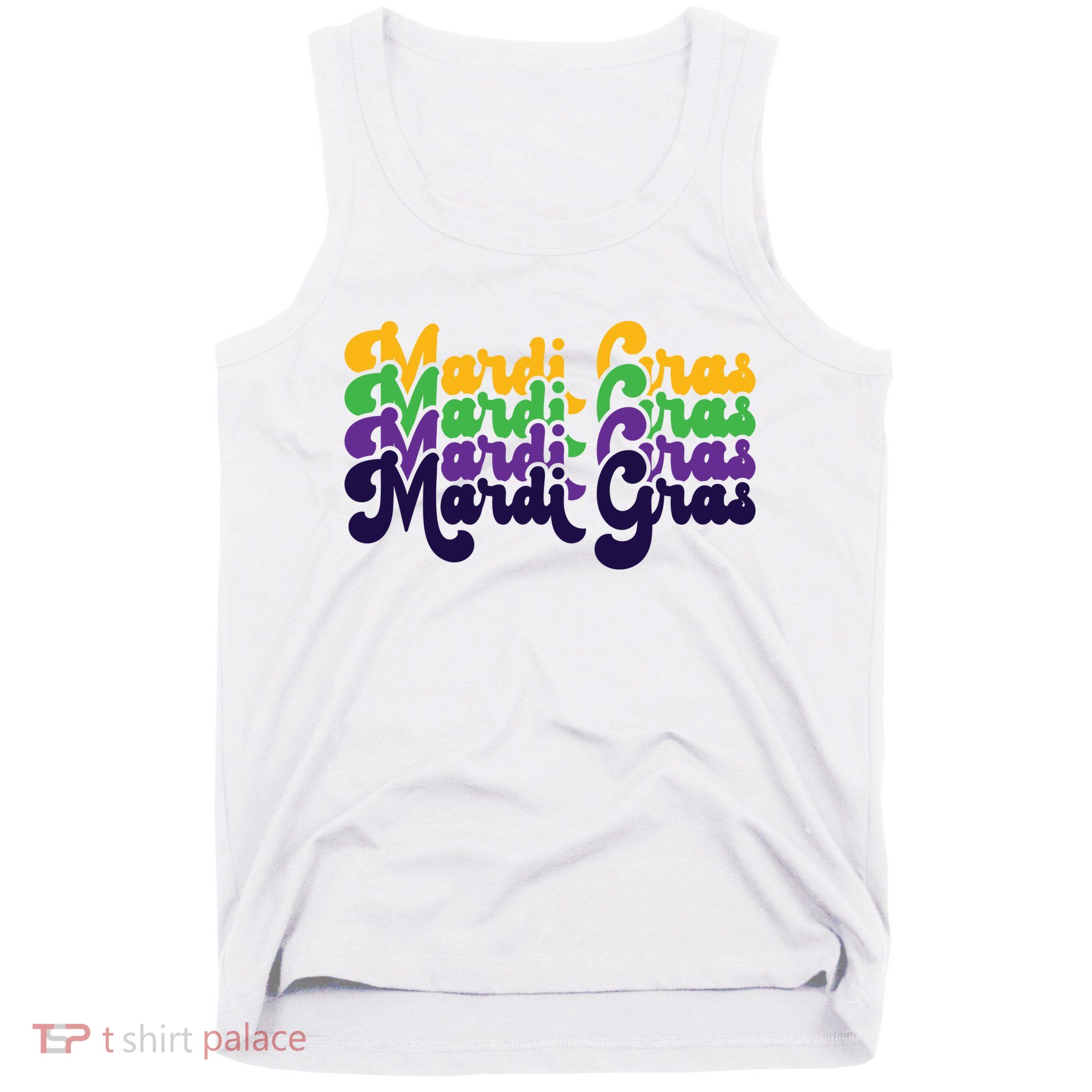 Mardi Gras New Orleans Retro Tank Top