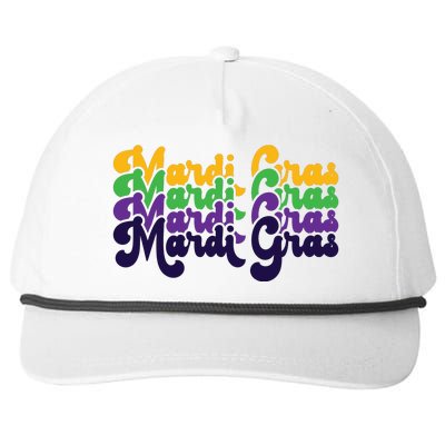 Mardi Gras New Orleans Retro Snapback Five-Panel Rope Hat