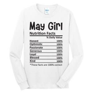 May Girl Nutrition Facts Tall Long Sleeve T-Shirt