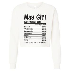 May Girl Nutrition Facts Cropped Pullover Crew