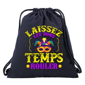 Mardi Gras New Orleans Let The Good Times Roll Drawstring Bag