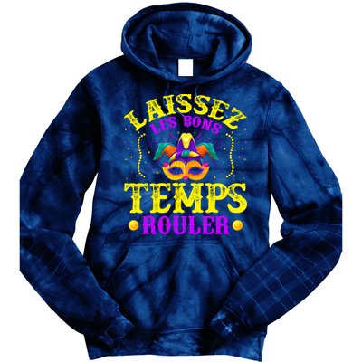 Mardi Gras New Orleans Let The Good Times Roll Tie Dye Hoodie