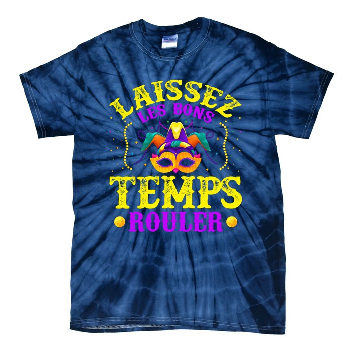 Mardi Gras New Orleans Let The Good Times Roll Tie-Dye T-Shirt