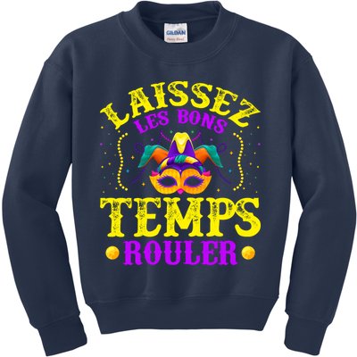 Mardi Gras New Orleans Let The Good Times Roll Kids Sweatshirt