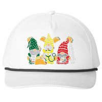 Mexican Gnomes Nurse Cinco De Mayo Nurse Scrub Snapback Five-Panel Rope Hat