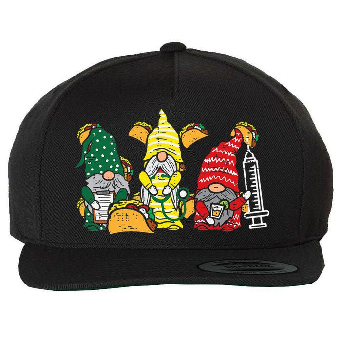 Mexican Gnomes Nurse Cinco De Mayo Nurse Scrub Wool Snapback Cap