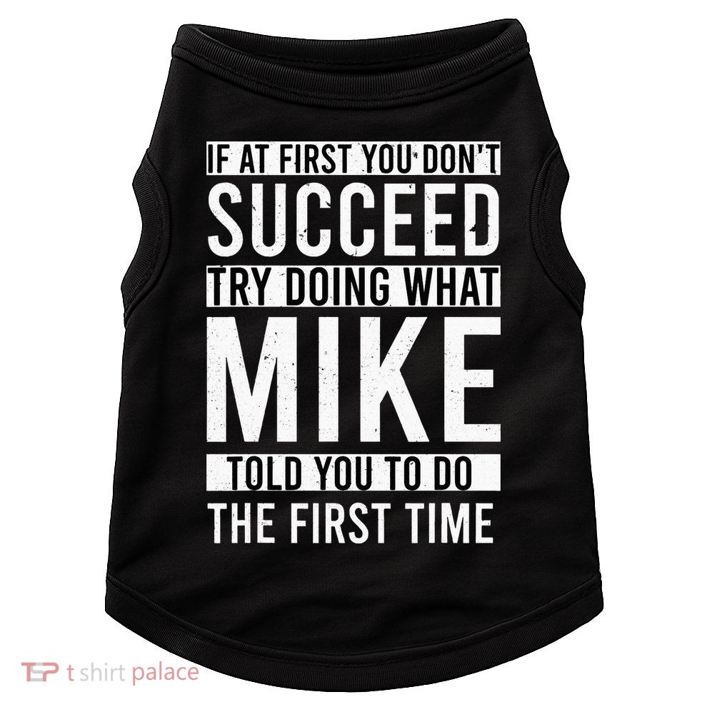 Mike Gifts Name Personalized Birthday Presents Funny Mike Doggie Tank