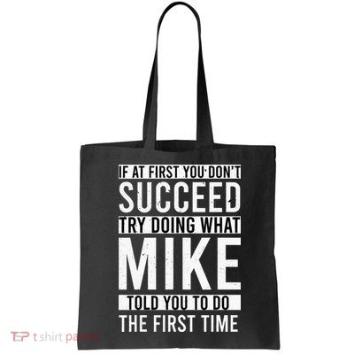 Mike Gifts Name Personalized Birthday Presents Funny Mike Bag