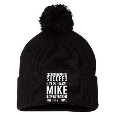Mike Gifts Name Personalized Birthday Presents Funny Mike Pom Pom 12in Knit Beanie