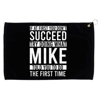 Mike Gifts Name Personalized Birthday Presents Funny Mike Grommeted Golf Towel