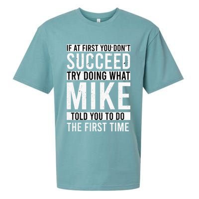 Mike Gifts Name Personalized Birthday Presents Funny Mike Sueded Cloud Jersey T-Shirt