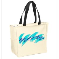 Millennials Geometric Nostalgia 90s Zip Tote Bag