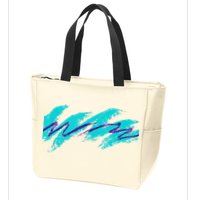 Millennials Geometric Nostalgia 90s Zip Tote Bag