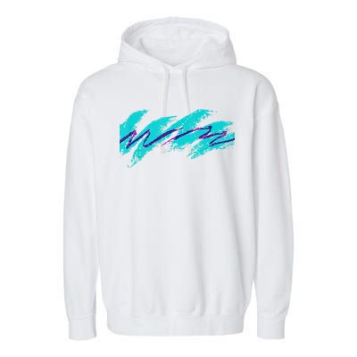 Millennials Geometric Nostalgia 90s Garment-Dyed Fleece Hoodie