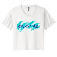 Millennials Geometric Nostalgia 90s Women's Crop Top Tee