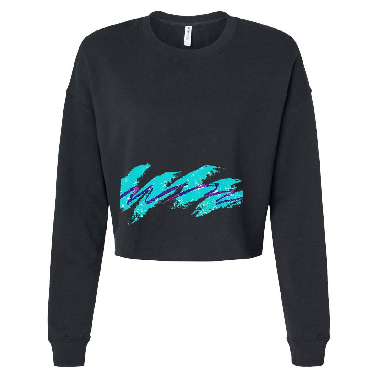 Millennials Geometric Nostalgia 90s Women's Crop Top Tee