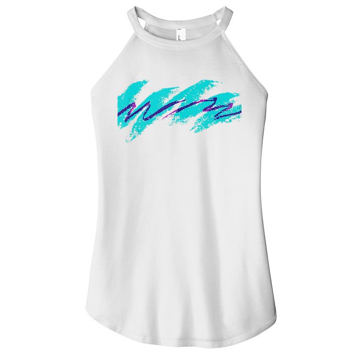 Millennials Geometric Nostalgia 90s Women's Perfect Tri Rocker Tank