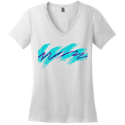 Millennials Geometric Nostalgia 90s Women's V-Neck T-Shirt