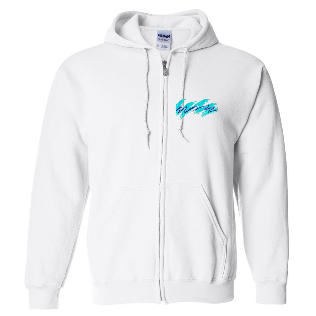 Millennials Geometric Nostalgia 90s Full Zip Hoodie