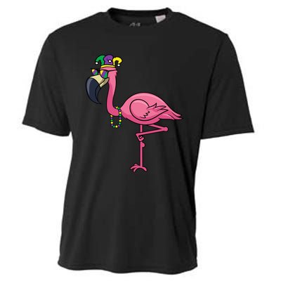 Mardi Gras New Orleans Flamingo Tall Cooling Performance Crew T-Shirt