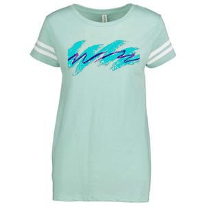 Millennials Geometric Nostalgia 90s Enza Ladies Jersey Football T-Shirt