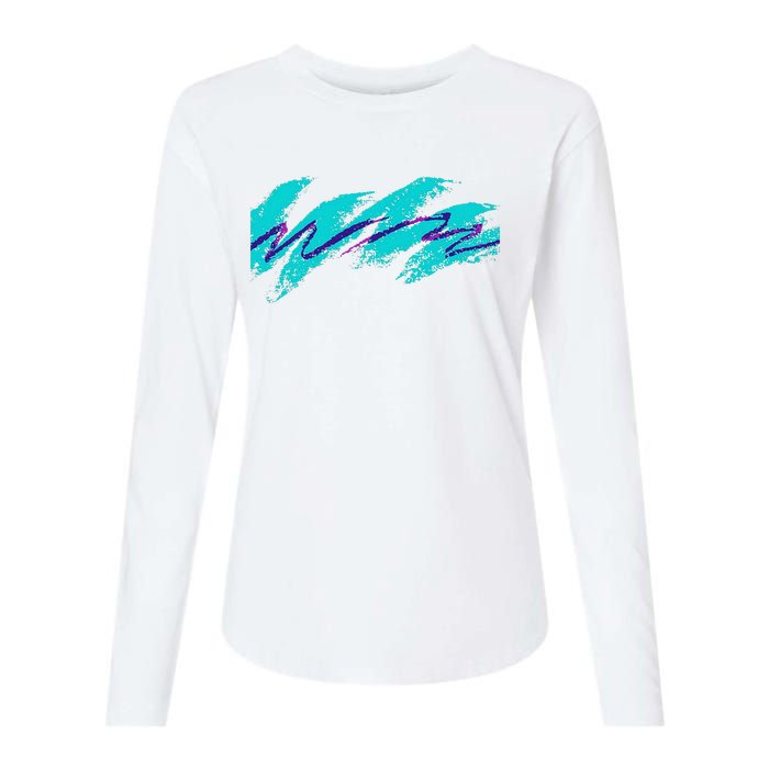 Millennials Geometric Nostalgia 90s Womens Cotton Relaxed Long Sleeve T-Shirt